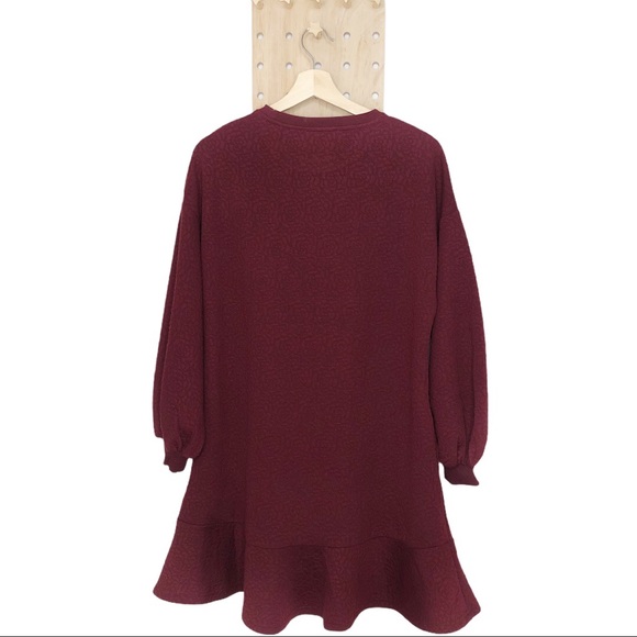 NWT ANTHROPOLOGIE MARE MARE ODILA TUNIC DRESS IN WINE - Picture 8 of 9